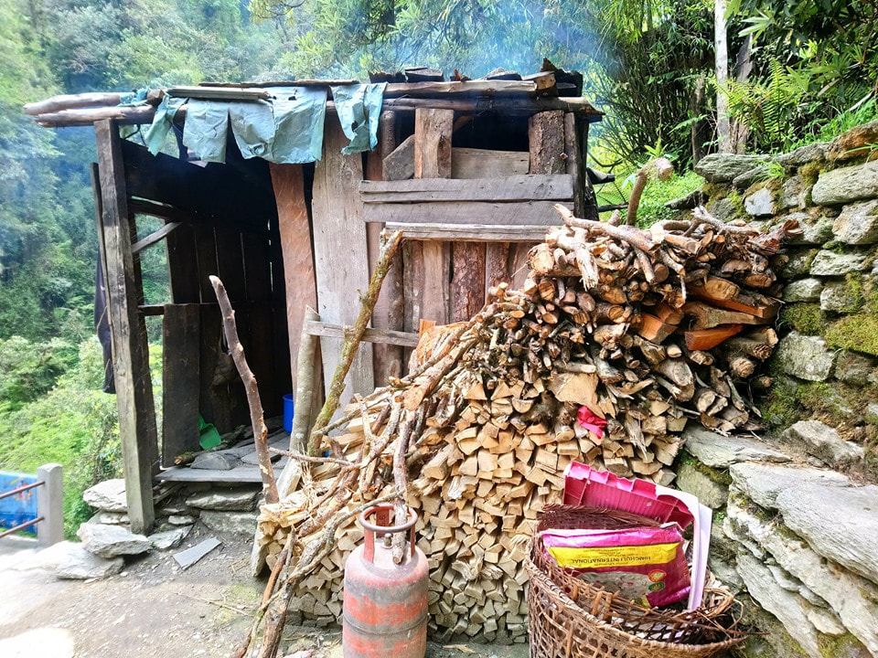 A local hut

