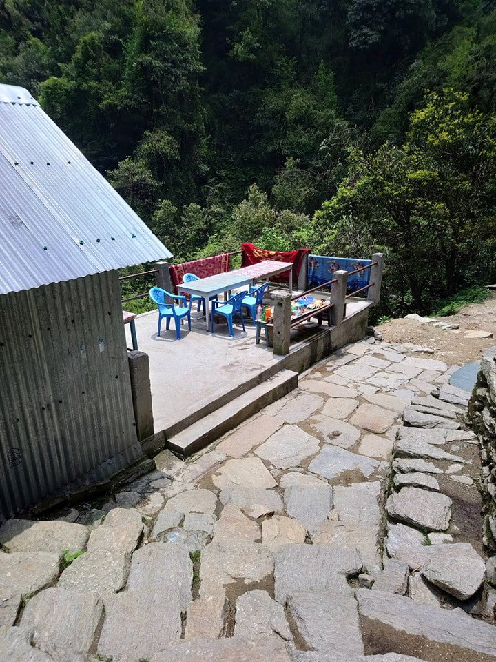 And a mini restaurant to serve trekkers passing by
