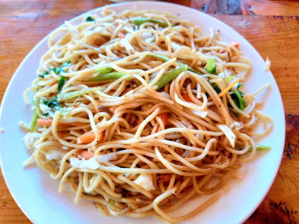 Chow mien for lunch.
